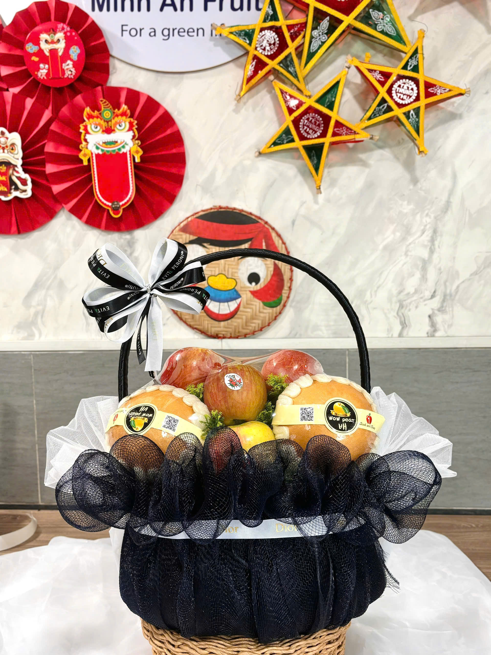 Giỏ Đen Trắng (Có điều chỉnh theo nhu cầu khách hàng)